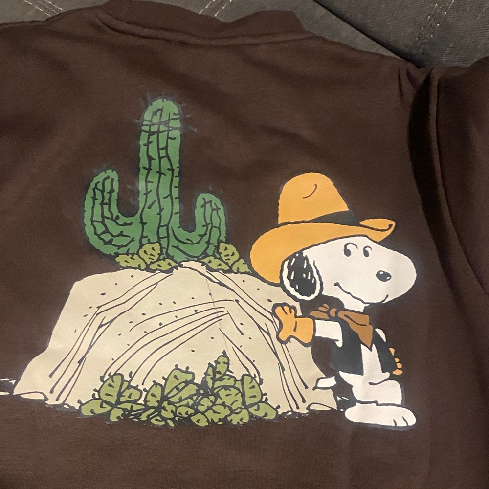 Peanuts Brown Crewneck Sweater with Snoopy - Picture 4 of 4